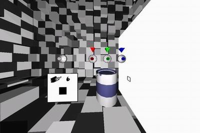 3.D.UO.PAD paint bucket and brush size interfaces