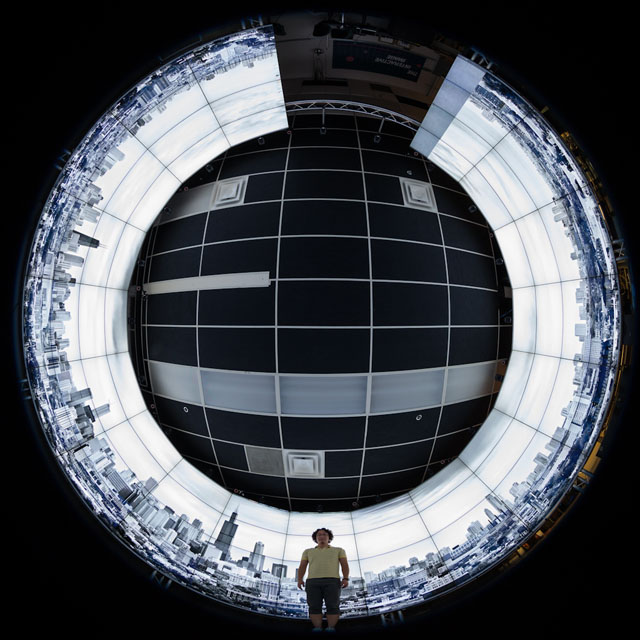 CAVE2 fisheye bottom-up shot