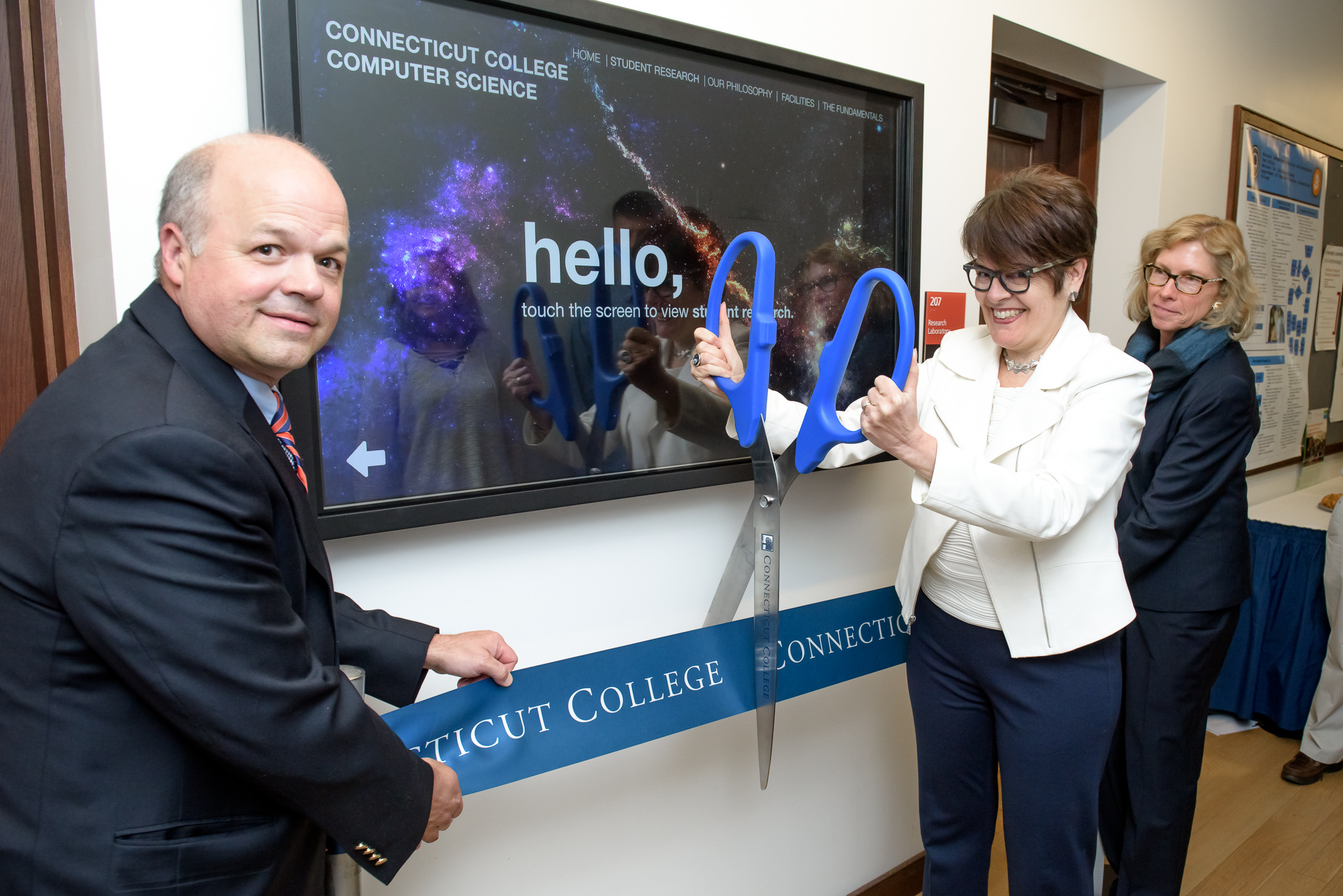 CS Interactive Display Board opening event