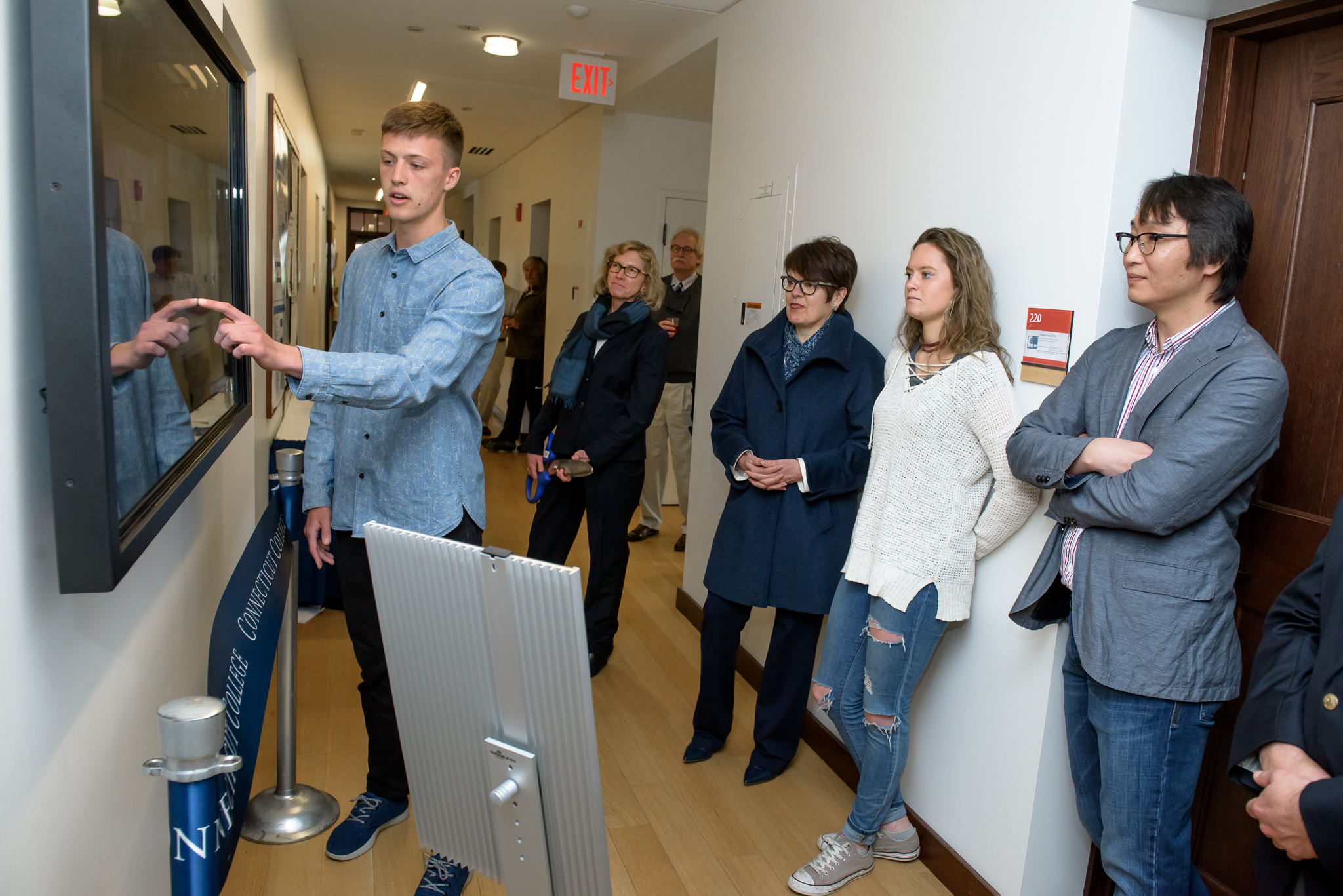 CS Interactive Display Board ribbon cutting