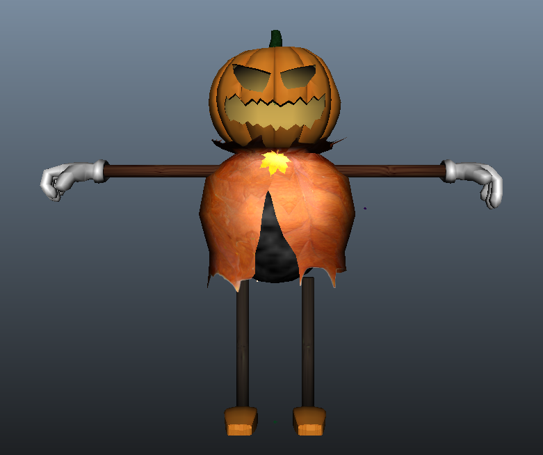 Original guitarist model in Maya