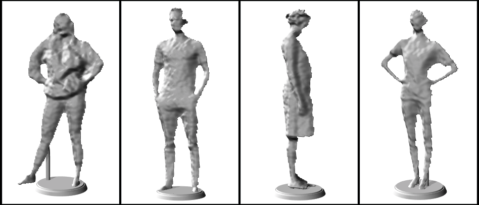 3D mesh models reconstructed from point cloud data