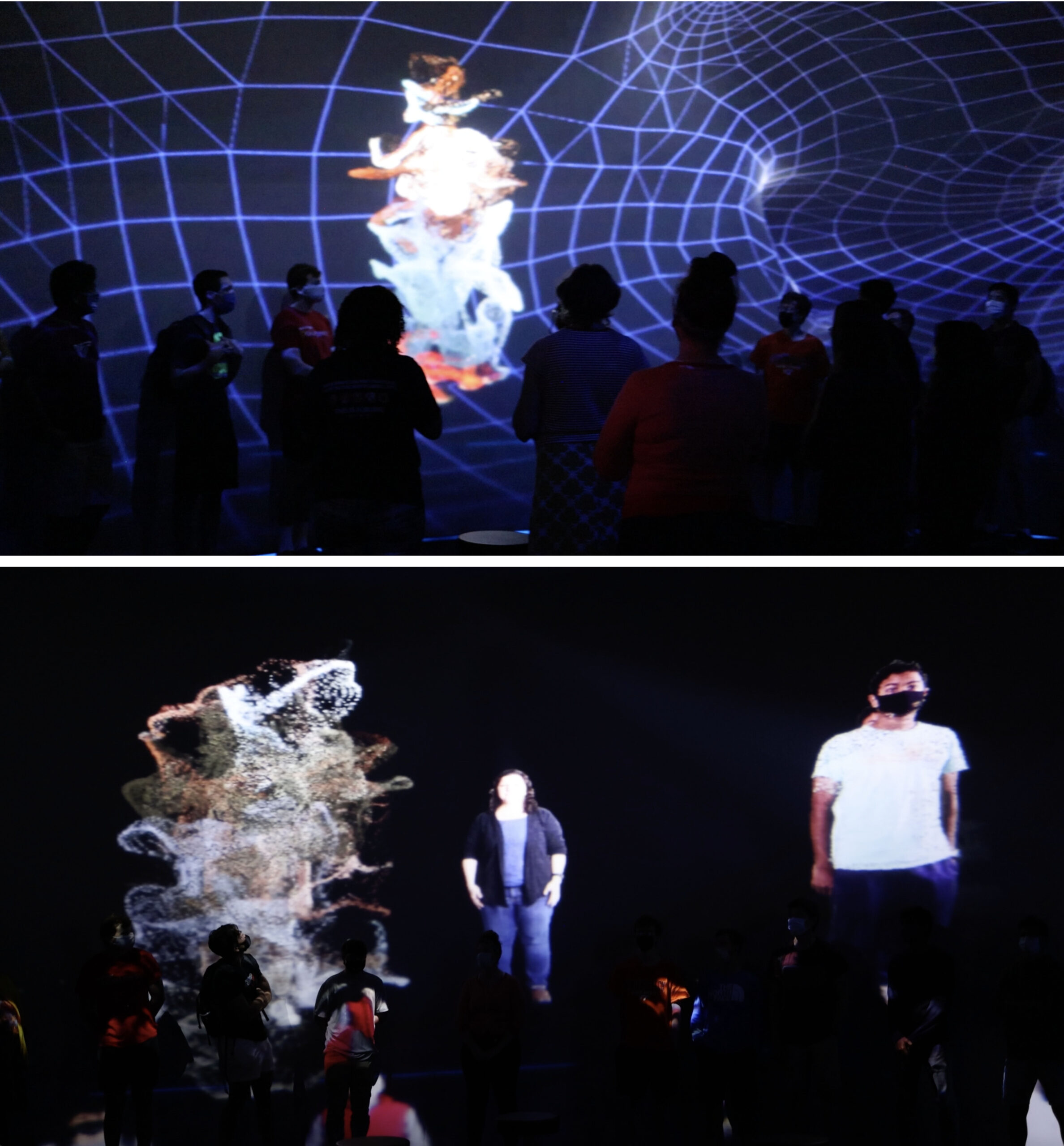 Screenshot of particle simulation visualization