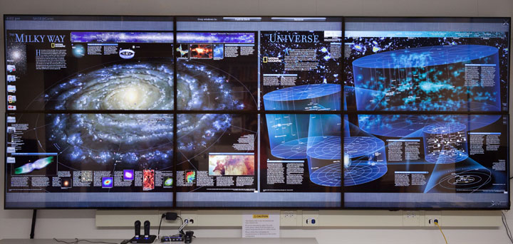 SAGE shared desktop environment on the visualization wall